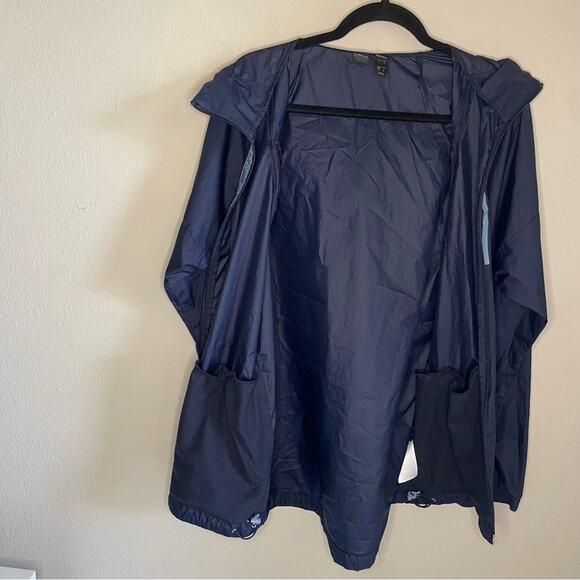 Adidas Parley Navy Blue For the Oceans Windbreaker Jacket Men’s Size Small - Picture 8 of 11